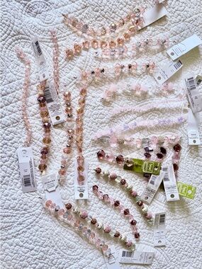 Pink Glass Beads for Jewelry Making❣️
